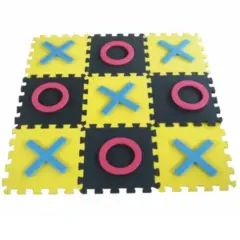 S&S Worldwide Jumbo Foam Tic-Tac-Toe. Connect Tiles to Create Huge 36" Sqaure Board Version of Classic Game.Includes 9 Board Tiles, 5 X's and 5 O's. Portable Fun for Kids and Adults.