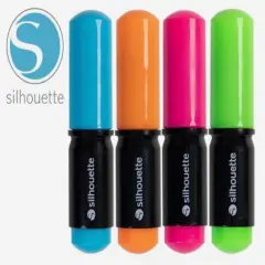 Silhouette Sketch Pens 4 Pack Neon (Black Body) SILH-PEN-NEO