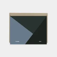 Color Block Thank You Card II, Modern