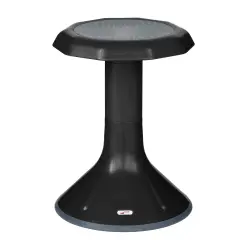 ACE Active Core Engagement Wobble Stool, Portable Flexible Seating, 18in Seat Height Black