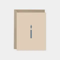 Minimalist Holiday Hanukkah Card, Candle