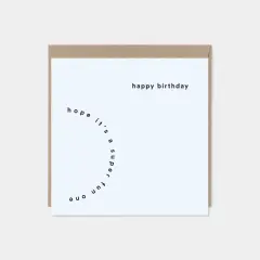 Modern Happy Birthday Card, Typographic