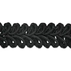 10 yards of Alice Classic Woven BraidTrim | 10 yard cut Black