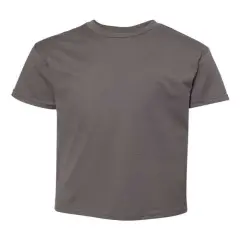 Hanes&reg; Perfect-T Youth Crew Neck Short Sleeve T-Shirt Smoke Grey