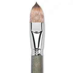 Escoda Tadami Synthetic Mongoose Brush - Filbert, Short Handle, Size 24