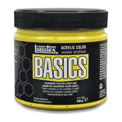 Liquitex Basics - Cadmium Yellow Light Hue, 32 oz jar