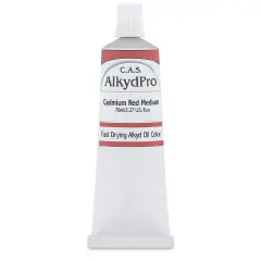 CAS AlkydPro Fast-Drying Alkyd Oil Color - Cadmium Red Medium, 70 ml tube