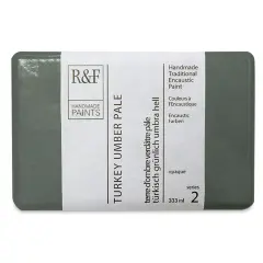 R&F Encaustic Paint Block - Turkey Umber Pale, 333 ml, Block