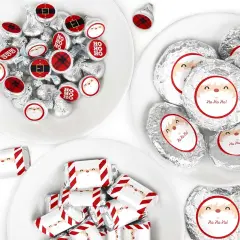 Big Dot of Happiness Jolly Santa Claus - Christmas Party Candy Favor Sticker Kit - 304 Pieces