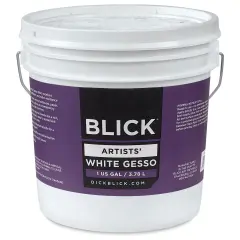 Blick Artists Acrylic Gesso - White, Gallon tub