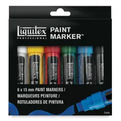 Liquitex Paint Markers - Classics, 15mm Tip, Set of 6