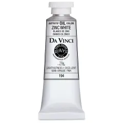 Da Vinci Artists' Oil Color - Zinc White, 37 ml Tube