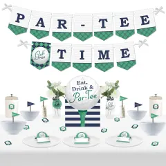 Big Dot of Happiness Par-Tee Time - Golf - DIY Birthday or Retirement Party Signs - Snack Bar Decorations Kit - 50 Pieces