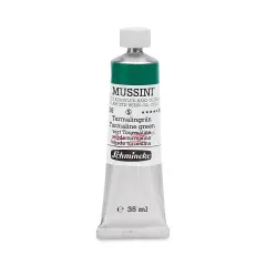 Schmincke Mussini Oil Color - Transparent, Turmaline Green, 35 ml tube