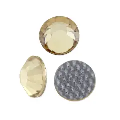 Preciosa Crystal VIVA12 Hotfix Rhinestone 6.5mm (SS30) Crystal Honey (Package of 20)