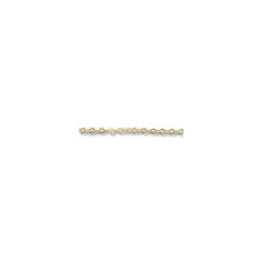 JewelrySupply Flat Cable Link Chain 1.3mm Gold Filled (Foot)
