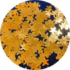 Polyester Glitter - Gingerbread Man Glitter Shapes by Glitter Heart Co.&trade;