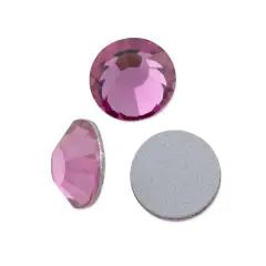 Preciosa Crystal VIVA12 Flat Back Rhinestone 4.7mm (SS20) Rose (Package of 50)