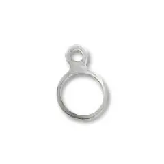 JewelrySupply Connecter - 4.25mm Sterling Silver (1-Pc)