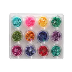 Buttons Galore and More Assorted Sequins - 12 Colors