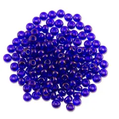 Preciosa Czech Seed Bead 6/0 Transparent Cobalt Blue (10 Grams)