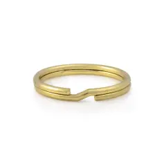 JewelrySupply Gold Color Key Rings 32mm Split Ring (Package of 10)