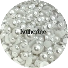 Flatback Resin Pearl Mix - Katherine by Glitter Heart Co.&trade;