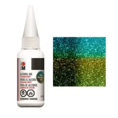 Marabu Glitter Blue-Green-Gold Alcohol Ink