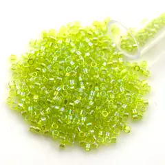 Miyuki Delica Seed Bead 11/0 Transparent Peridot AB
