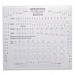 Diamond, Gemstone & Bead Sizing Template Estimator