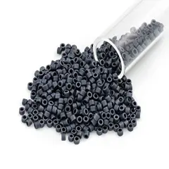 Miyuki Delica Seed Bead 11/0 Metallic Matte Black Luster