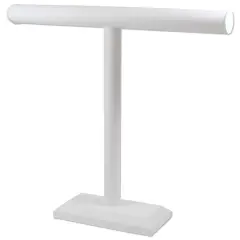 T-Bar Display Extra Tall 14"x18" White Leatherette