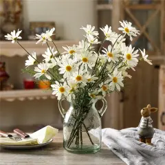 6pcs Fake Gerber Daisy for Home Decoration Wildflowers Spring Flowers for Wedding Decoration