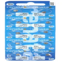 Renata #337 Silver Oxide Battery - 10 Pack (337-10)