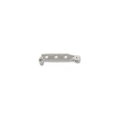 JewelrySupply Bar Pin 1" Silver Color (10-Pcs)