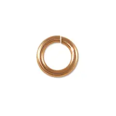 JewelrySupply Twist & Lock Jump Ring 5.8mm Rose Gold Filled