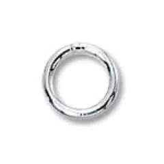 JewelrySupply Jump Ring Round Closed 6mm Sterling Silver (1-Pc)