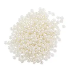 Czech Seed Bead 8/0 (3mm) Beads Luster White Beads
