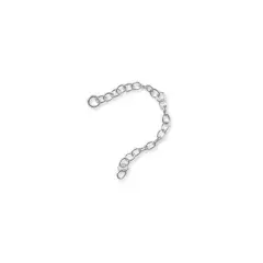 JewelrySupply Chain Extender - Oval Cable 2" Sterling Silver (1-Pc)