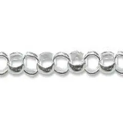 Rolo Link Chain 2.4mm Sterling Silver (Priced per Foot) -