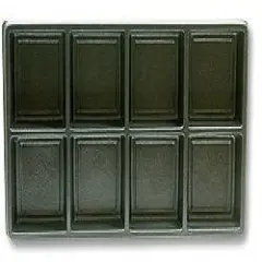 JewelrySupply Plastic Tray Standard Size 2x4 Black