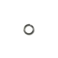 JewelrySupply Jump Ring - Open 4mm Gun Metal Plated (100-Pcs)
