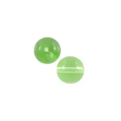 JewelrySupply Czech Pressed Glass Round Beads 6mm Peridot (Package of 10)