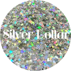 Polyester Glitter - Silver Dollar by Glitter Heart Co.&trade;