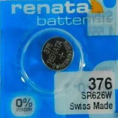 Renata Batteries 376 Silver Oxide Battery (5 Pack)