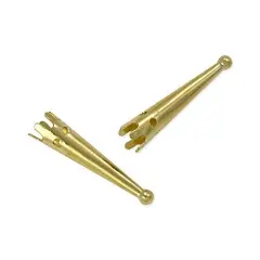 Gold Color Bolo Tips 28mm (Pack of 10)