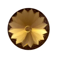 Preciosa Crystal Maxima 12mm Smoked Topaz Rivoli (Package of 1)