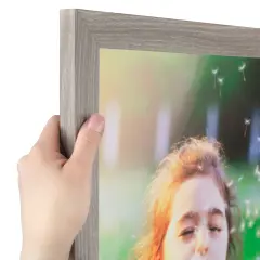ArtToFrames 6x8 Inch Picture Frame, This 1.25 Inch Custom MDF Poster Frame is Available in Multiple Colors, Great for Your Art or Photos - Comes with Regular Glass and Corrugated Backing (A46BP)