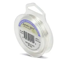 Artistic Wire Jewelry Wire Non-Tarnish Silver Plated 22 Gauge (10 Yards)