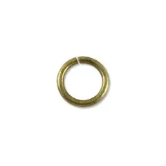 JewelrySupply Jump Ring - Open 8mm Antique Brass Plated (50-Pcs)
